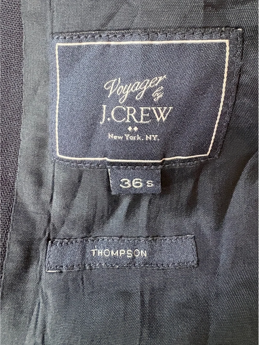 J.Crew Ludlow Thompson Wool Blazer Men’s 36S Navy Blue Two Button